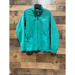 Patagonia Adze Hybrid Jacket – Polartec Windbloc Softshell - Size Medium - Green
